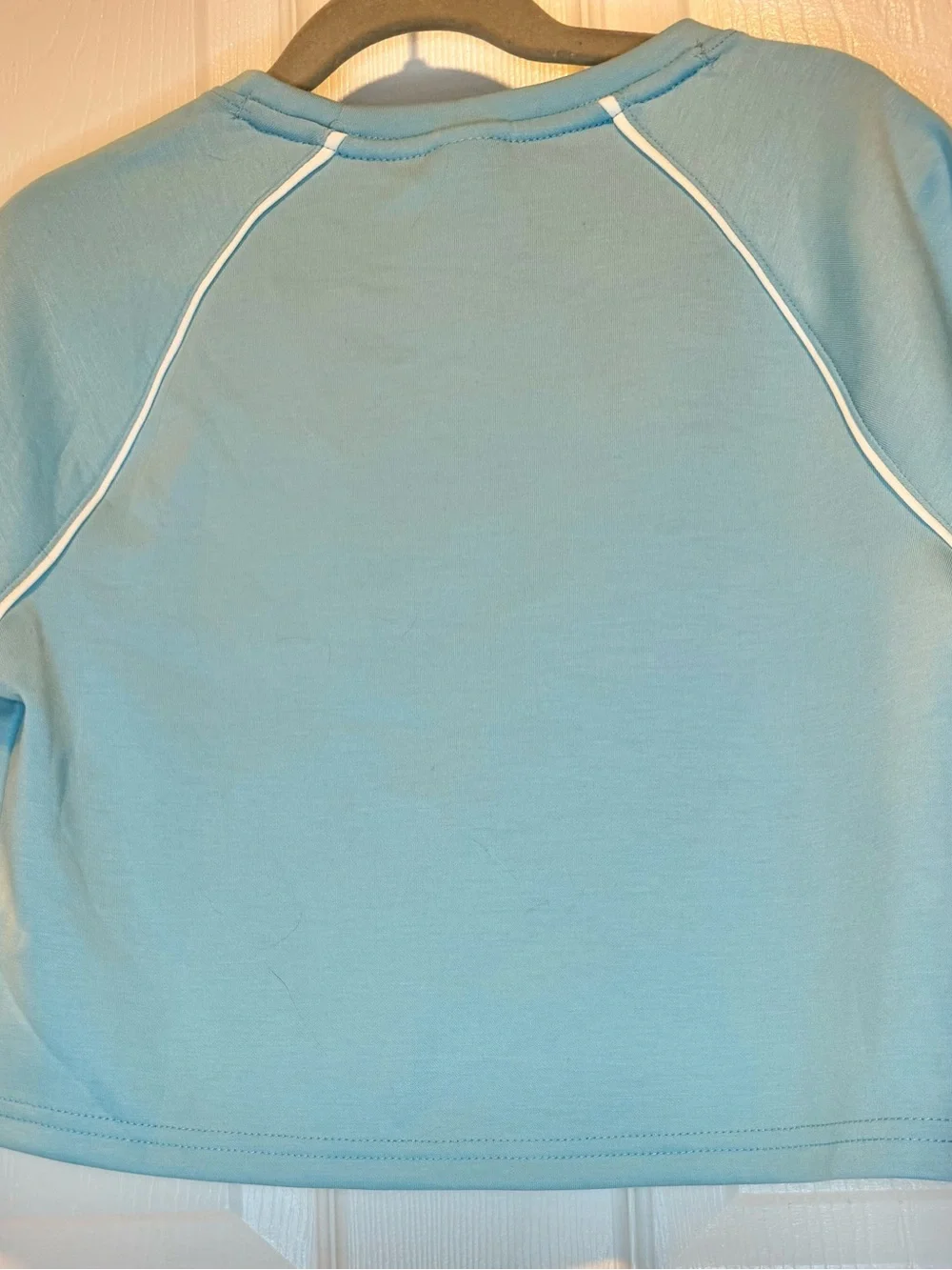 Members Mark Girls Light Blue Raglan Short Sleeve Tee NWT 7/8 Medium